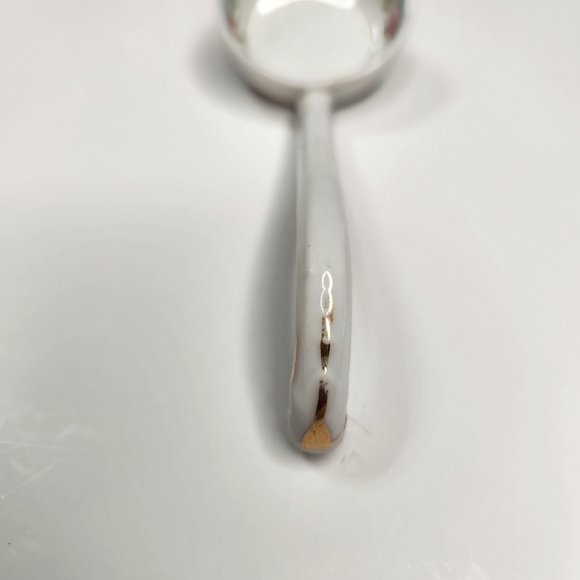 Noritake Ladle Spoon Hand Painted Japan Porcelain Pink Rose Flowers Cross - Picture 7 of 12